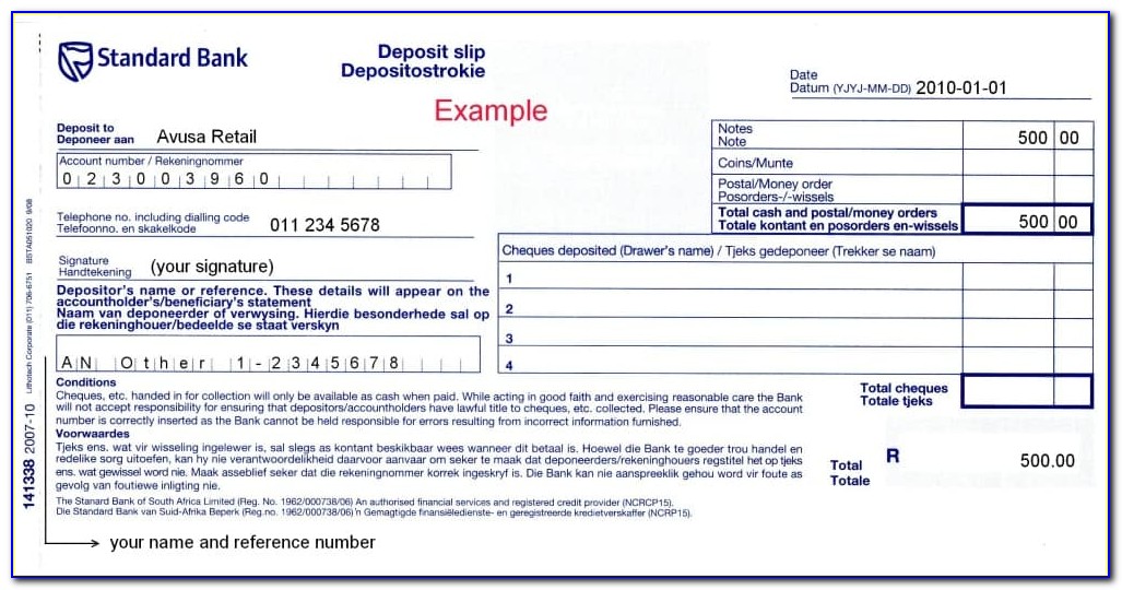 Deposit Receipt For Car Sale Example