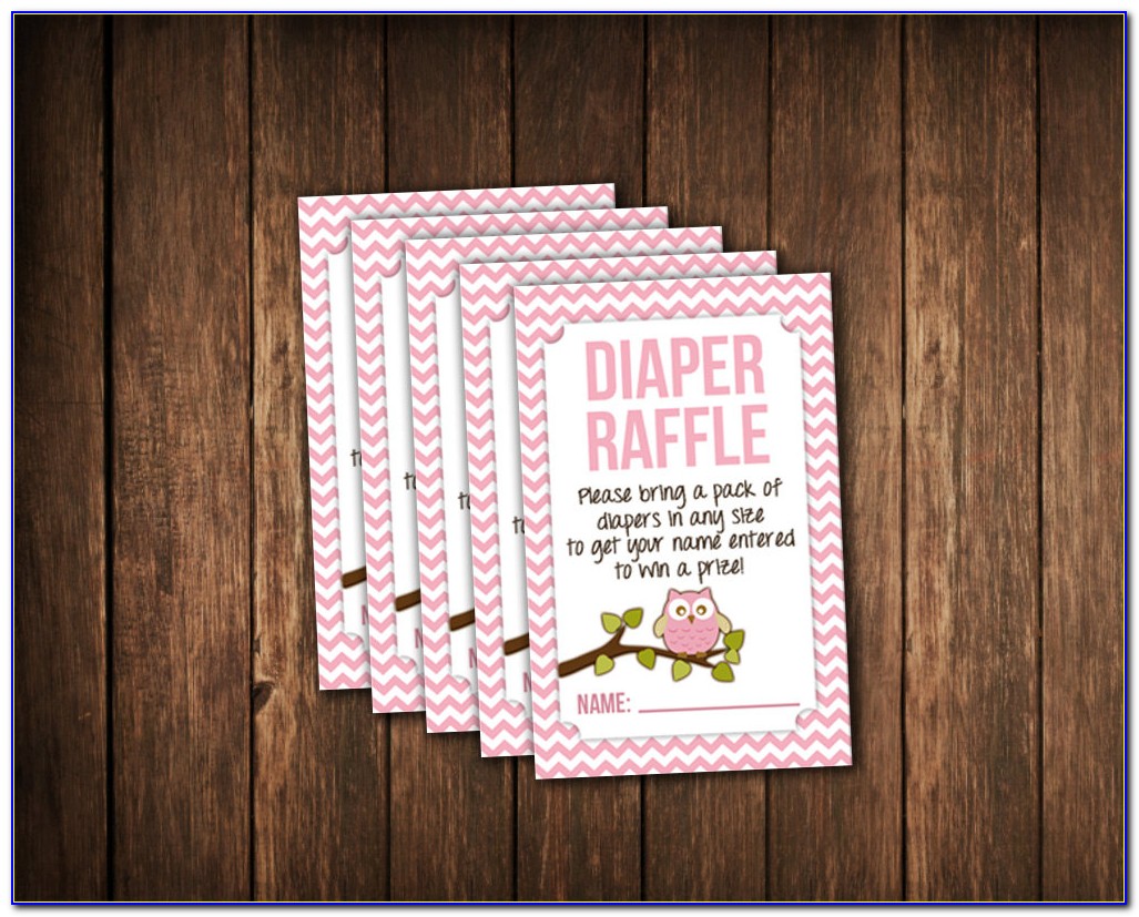 Diaper Raffle Baby Shower Template Free