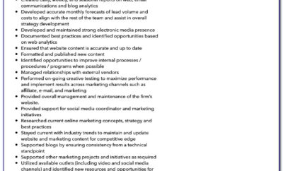 Digital Marketing Specialist Resume Template