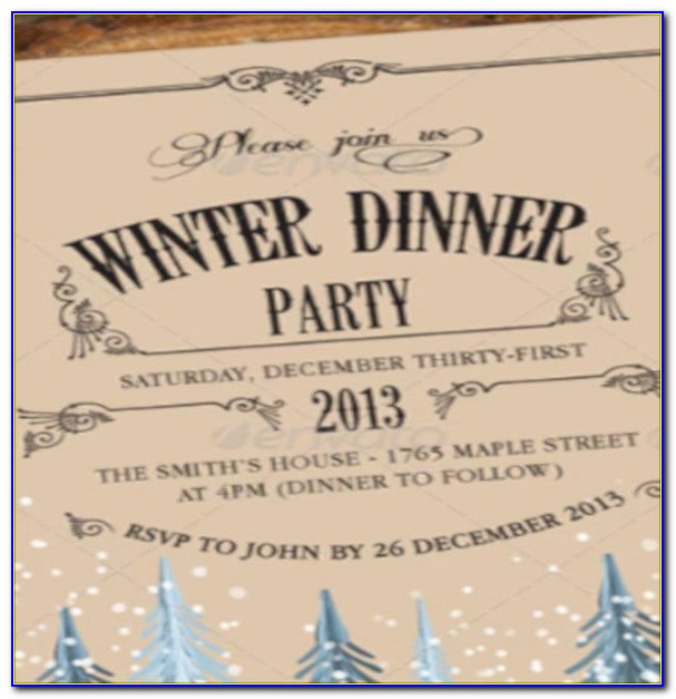Dinner Invitation Template Email