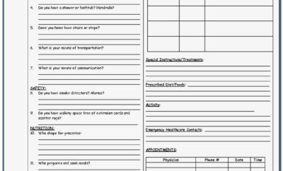 Discharge Planning Checklist Form