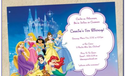 Disney Princess Invitations Free Templates