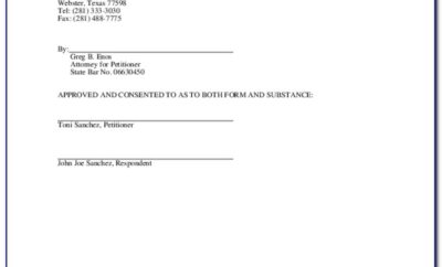 Divorce Agreement Template Ny