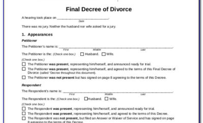 Divorce Decree Template South Africa