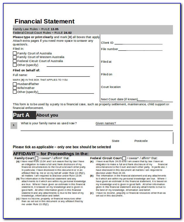 Divorce Financial Settlement Example