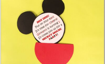 Diy Mickey Mouse Invitation Template
