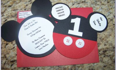 Diy Mickey Mouse Invitations Template