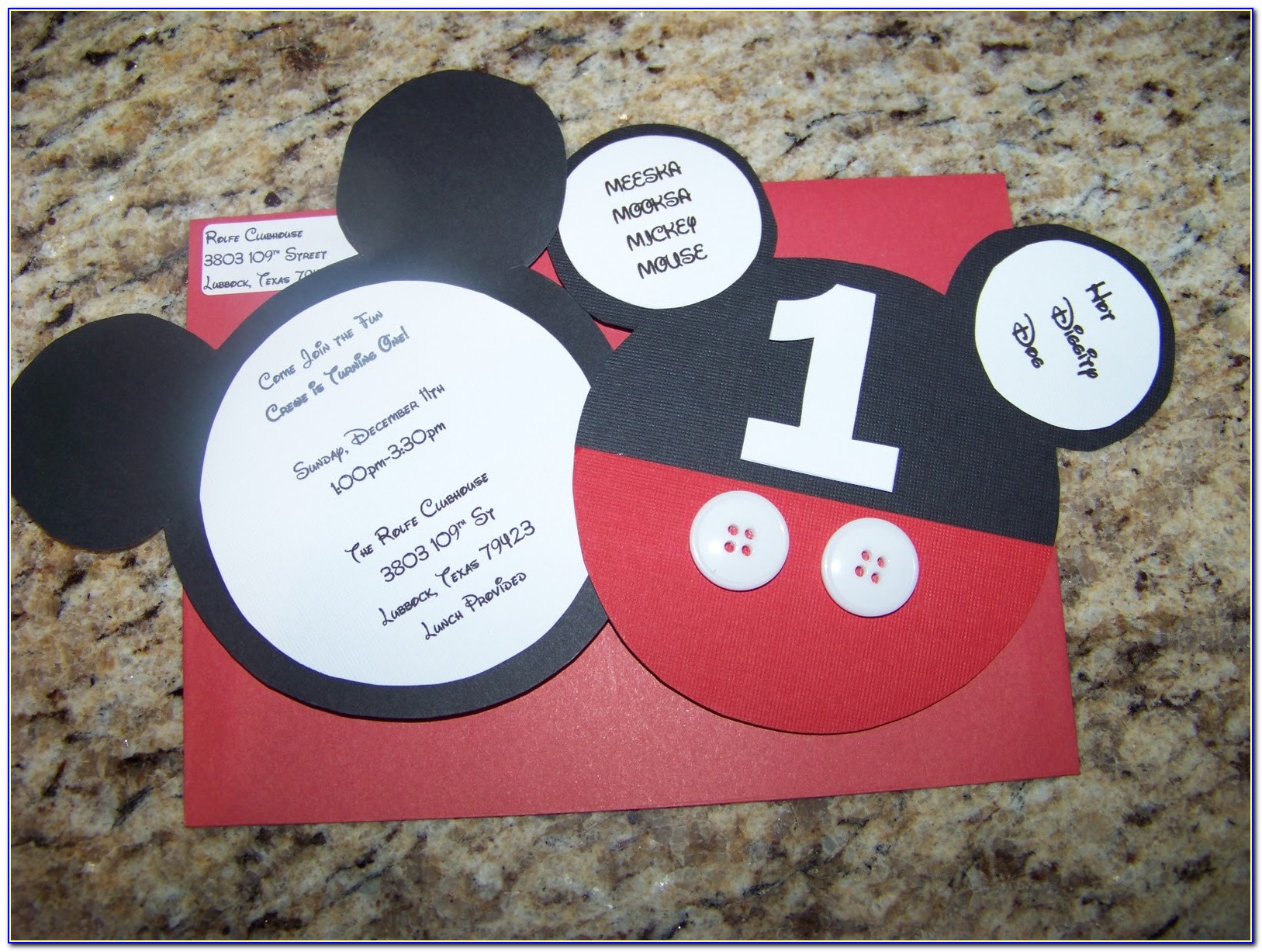 Diy Mickey Mouse Invitations Template