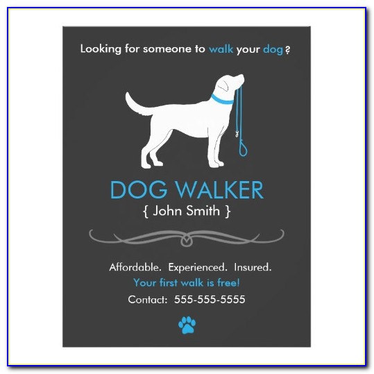 Dog Walker Flyer Samples