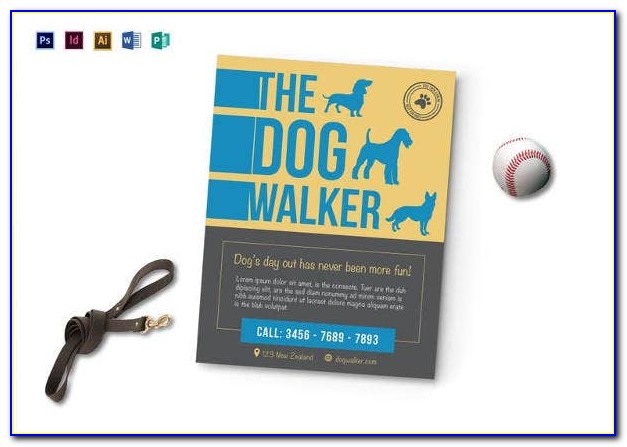 Dog Walker Flyer Template