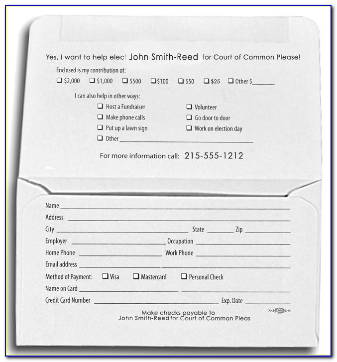 Donation Envelope Template Free