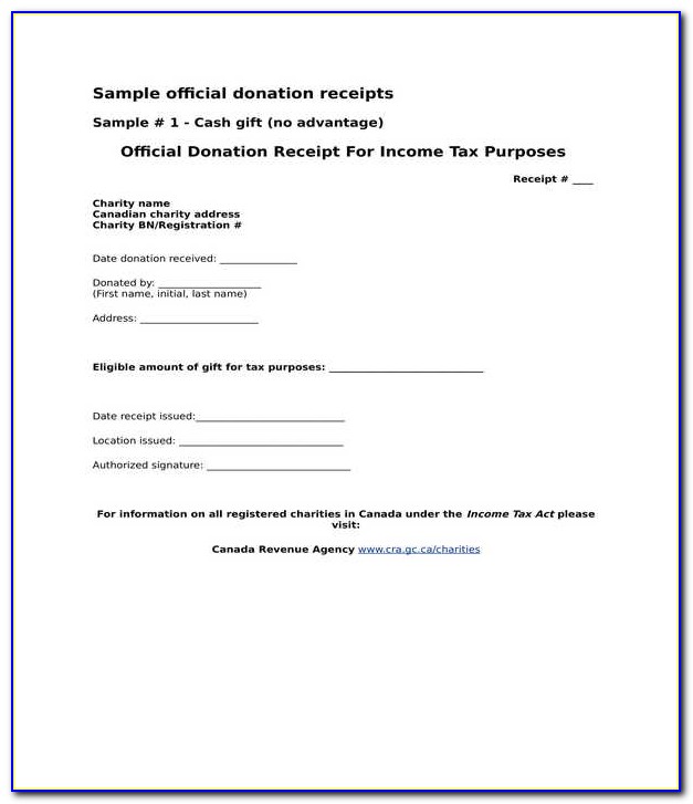 Donation Form Template Doc