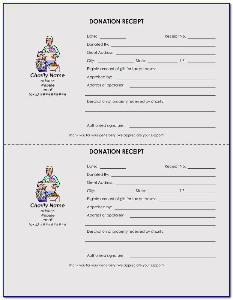 Donation Receipt Template For 501 C3