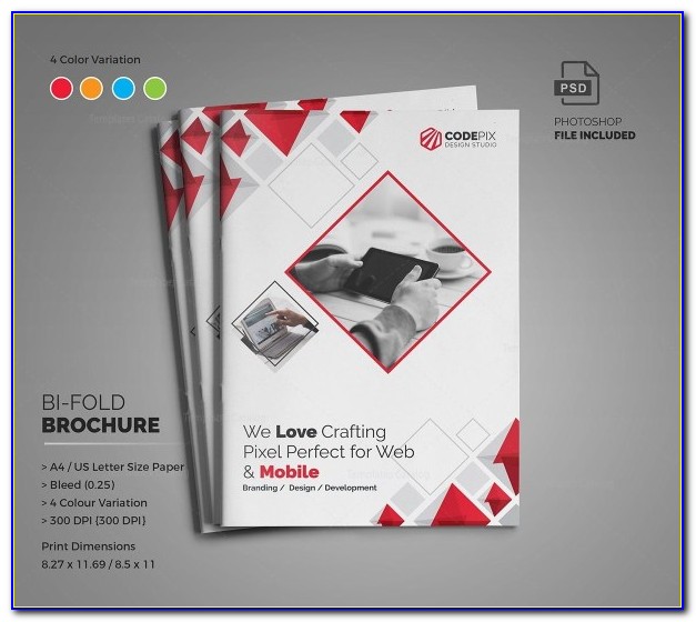 Double Parallel Fold Brochure Template