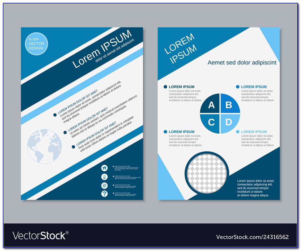 Double Sided Brochure Template Photoshop