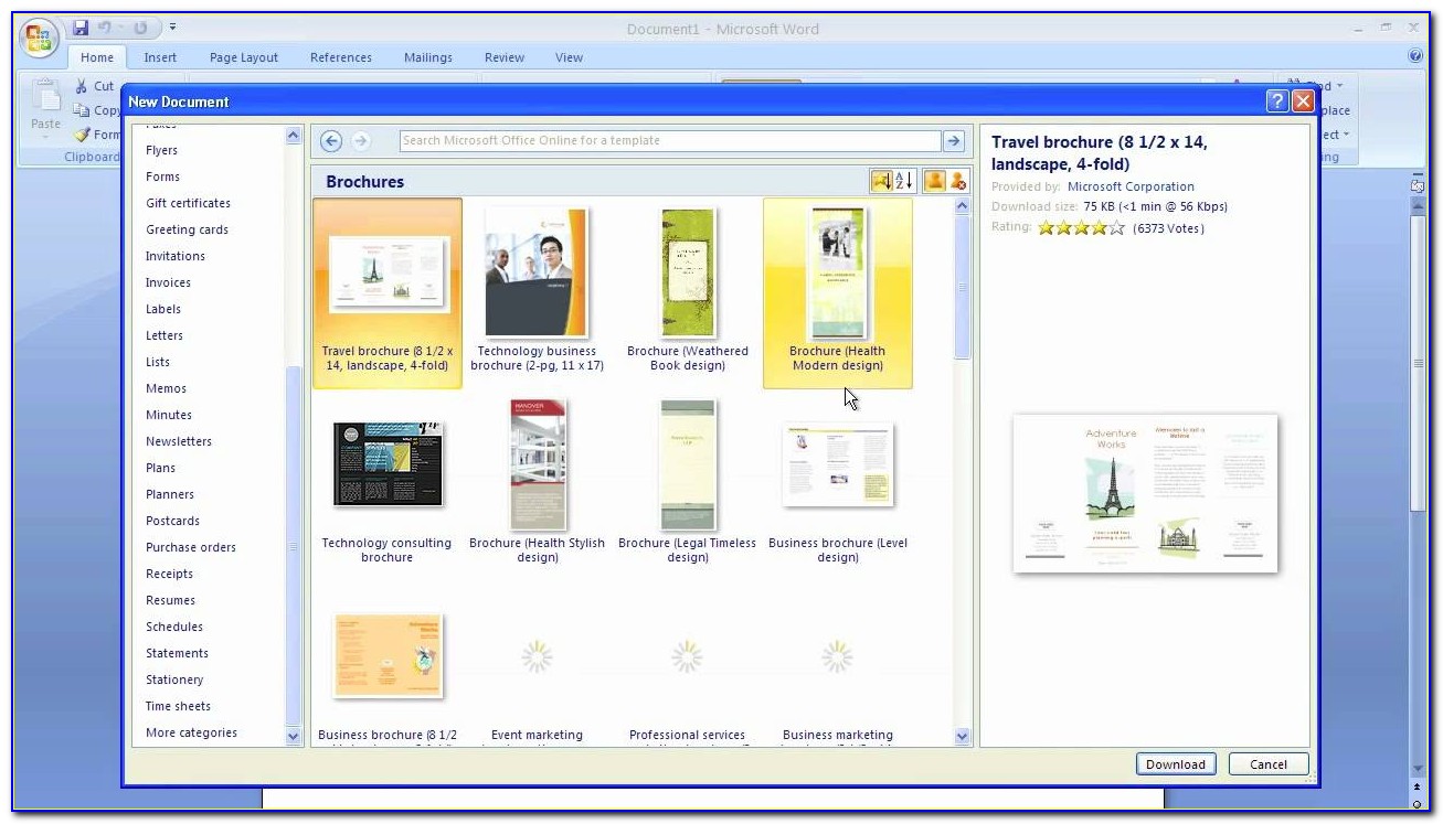 Download Brochure Templates Microsoft Word 2010