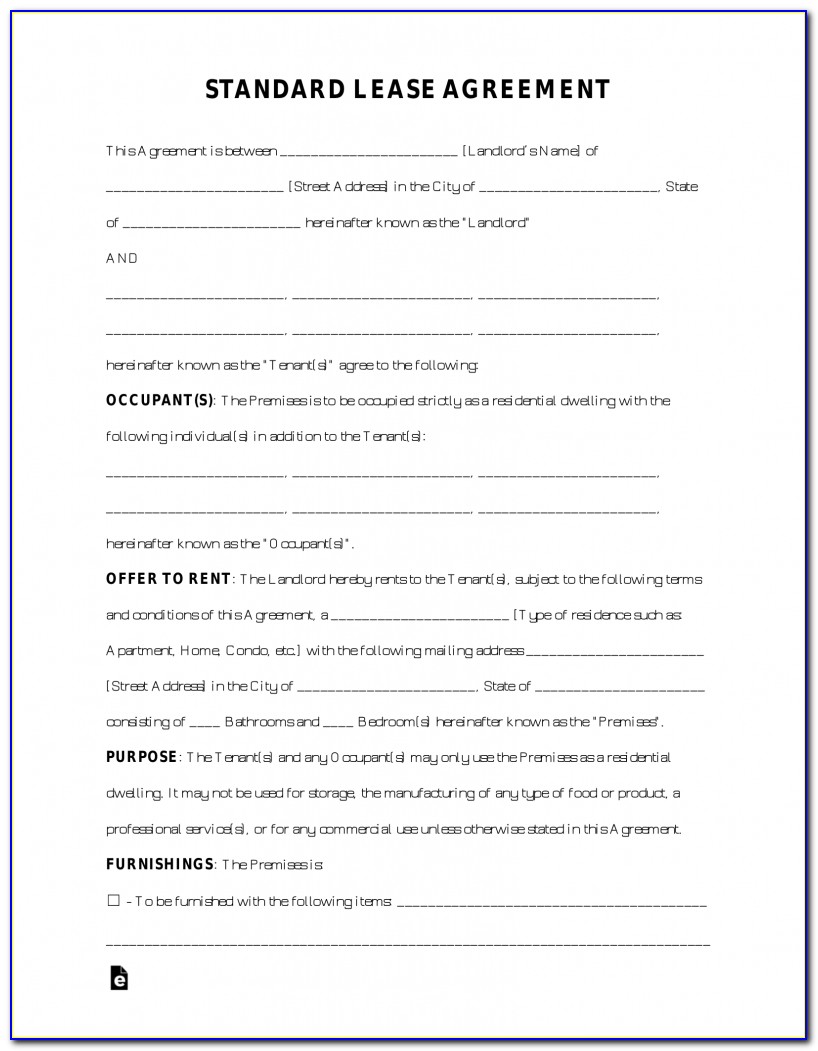 Download Lease Agreement Form South Africa
