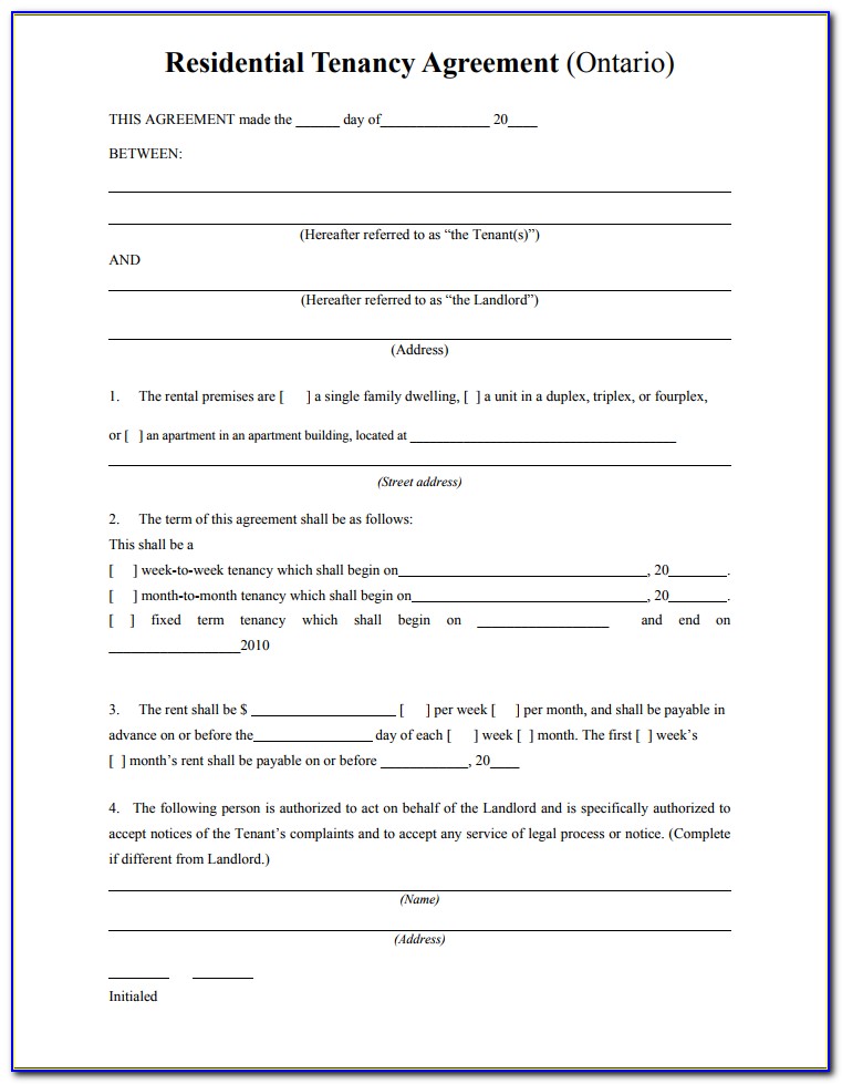 Downloadable Rental Agreement Template