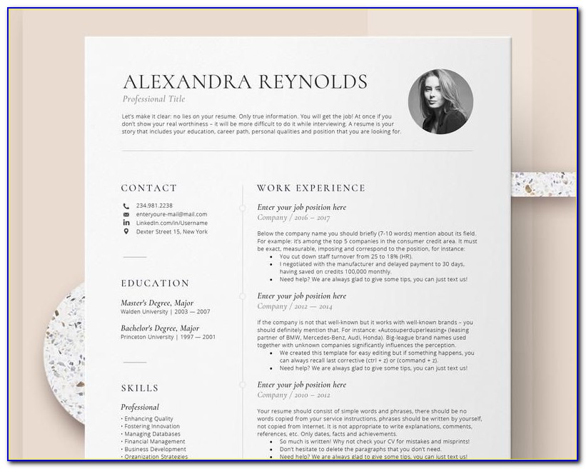 Downloadable Resume Templates For Word