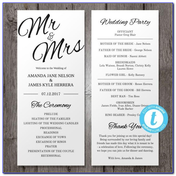 Downloadable Wedding Invitation Templates For Word