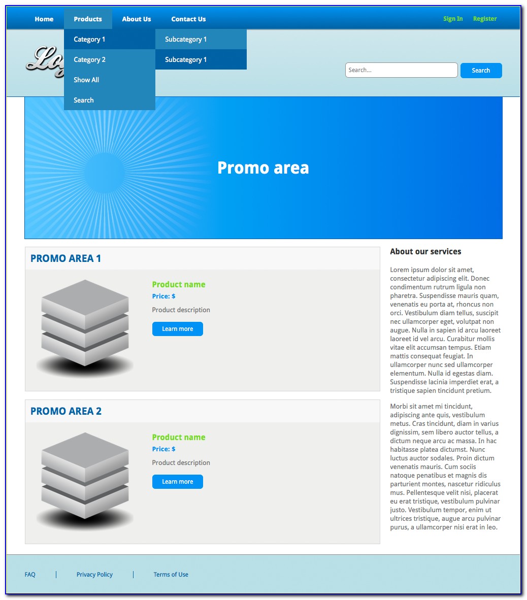 Dreamweaver Web Page Templates Free Download