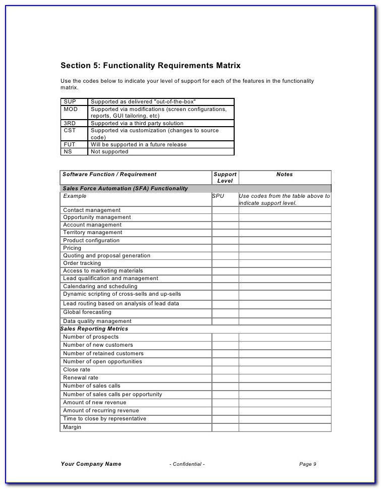 Dynamics Crm Requirements Gathering Template