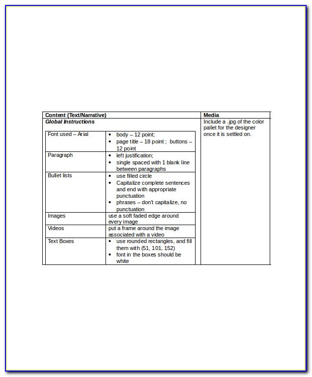 E Learning Storyboard Template Excel