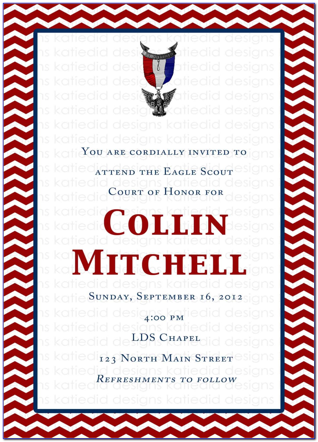 Eagle Scout Ceremony Invitations Wording