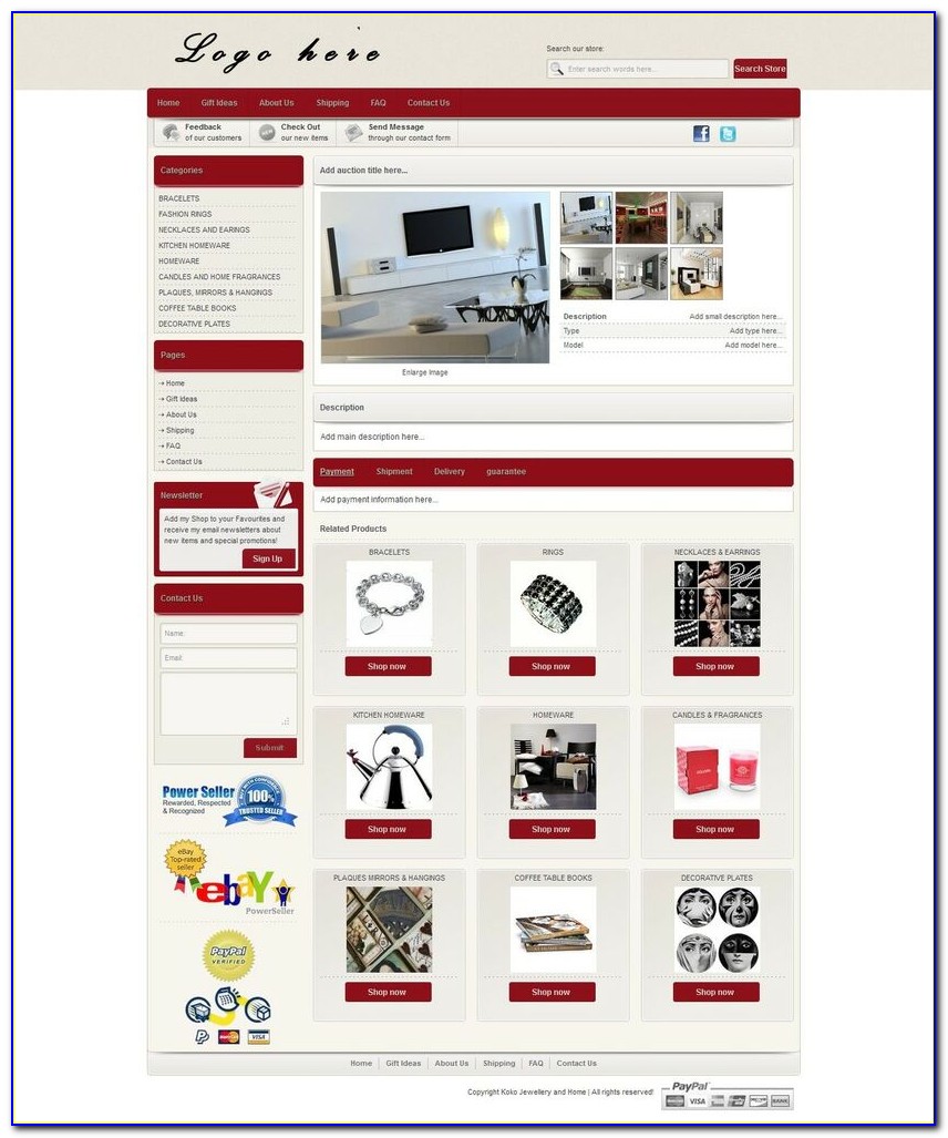 Ebay Store Template Software