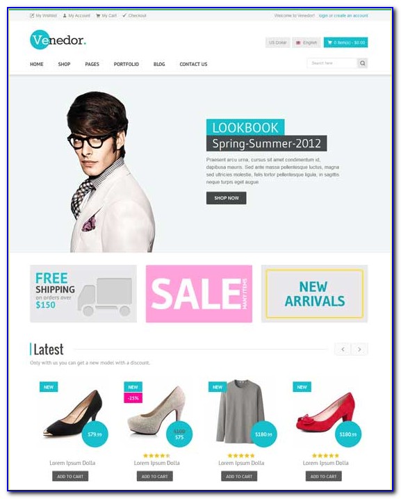 Ecommerce Css Template Bootstrap