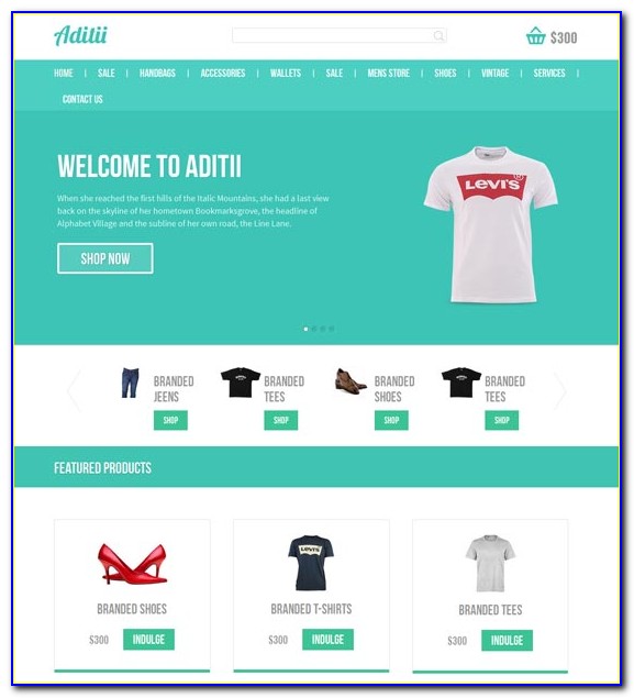 Ecommerce Responsive Templates Free Download