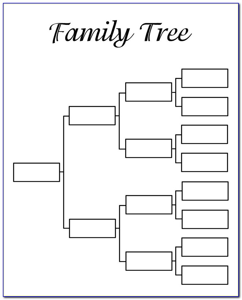 Editable Family Tree Template With Siblings