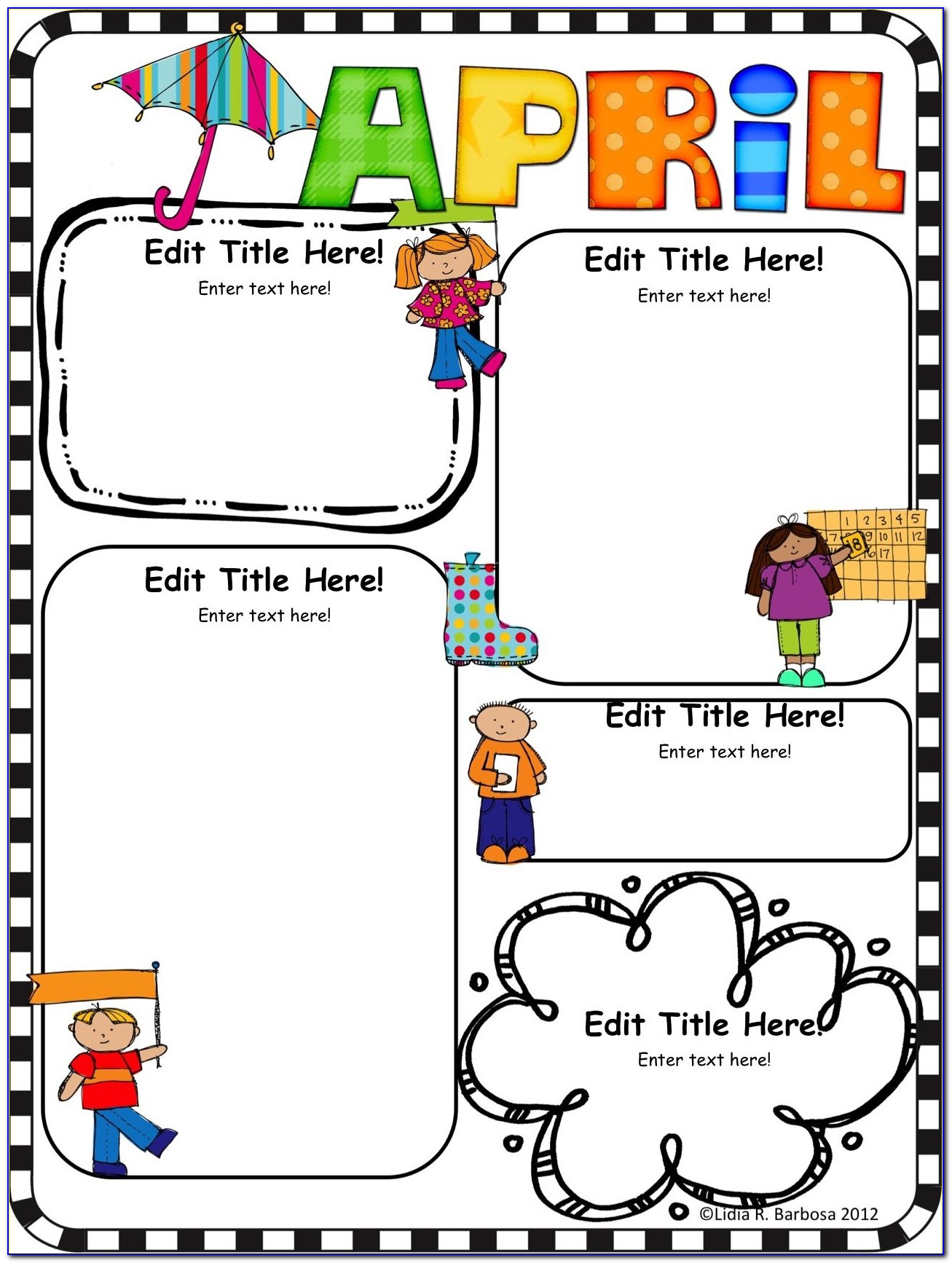Editable Preschool Newsletter Template