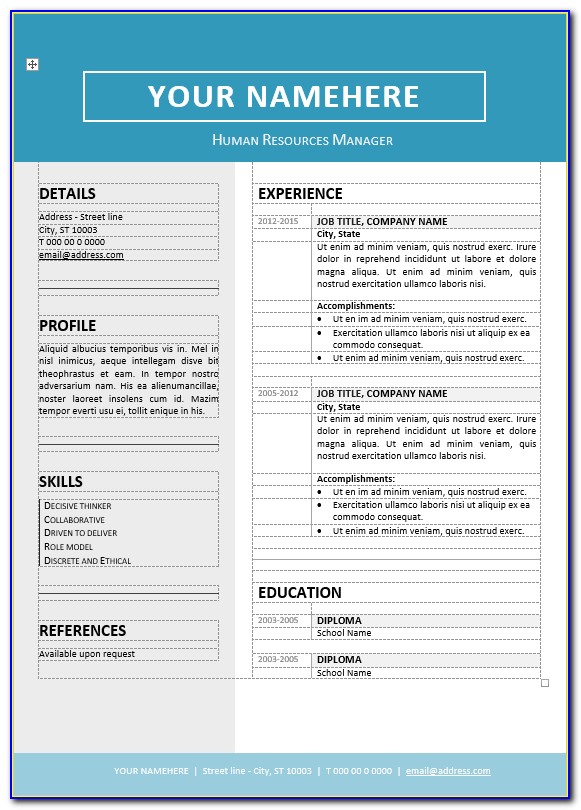 Editable Resume Template Microsoft Word Malaysia