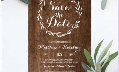 Electronic Save The Date Wedding Invitations