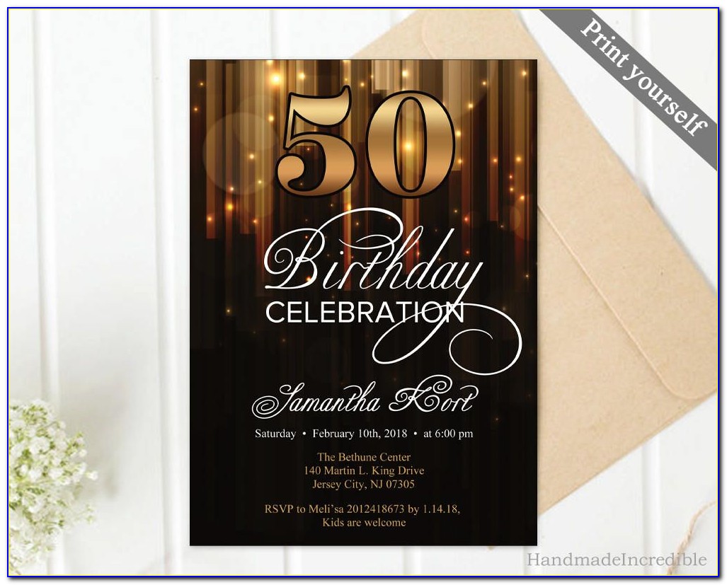 Elegant 21st Birthday Invitations Templates