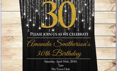 Elegant 50 Th Birthday Invitation Templates