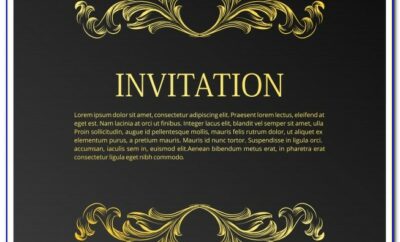 Elegant Birthday Invitation Templates Free Printable