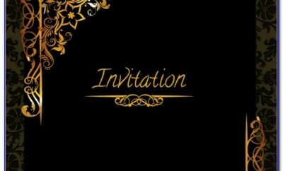Elegant Birthday Invitation Vector Template