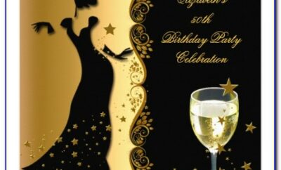 Elegant Birthday Party Invitation Templates