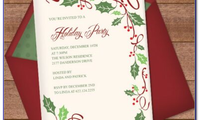 Elegant Christmas Party Invitation Templates