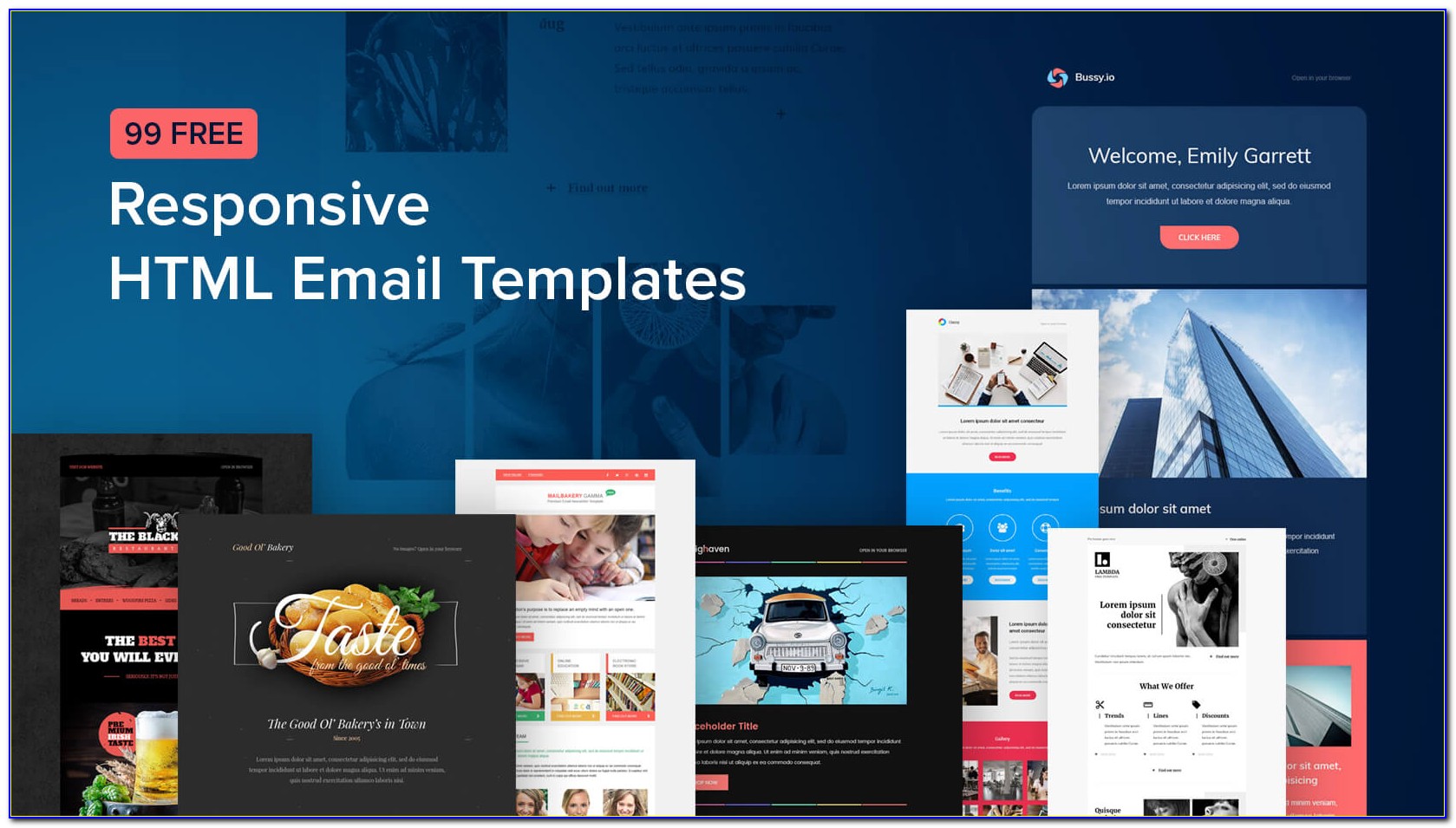 Email Newsletter Templates Free Psd
