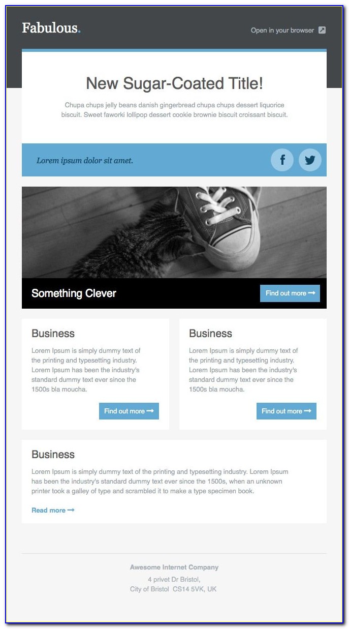 Email Newsletter Templates Psd Free Download