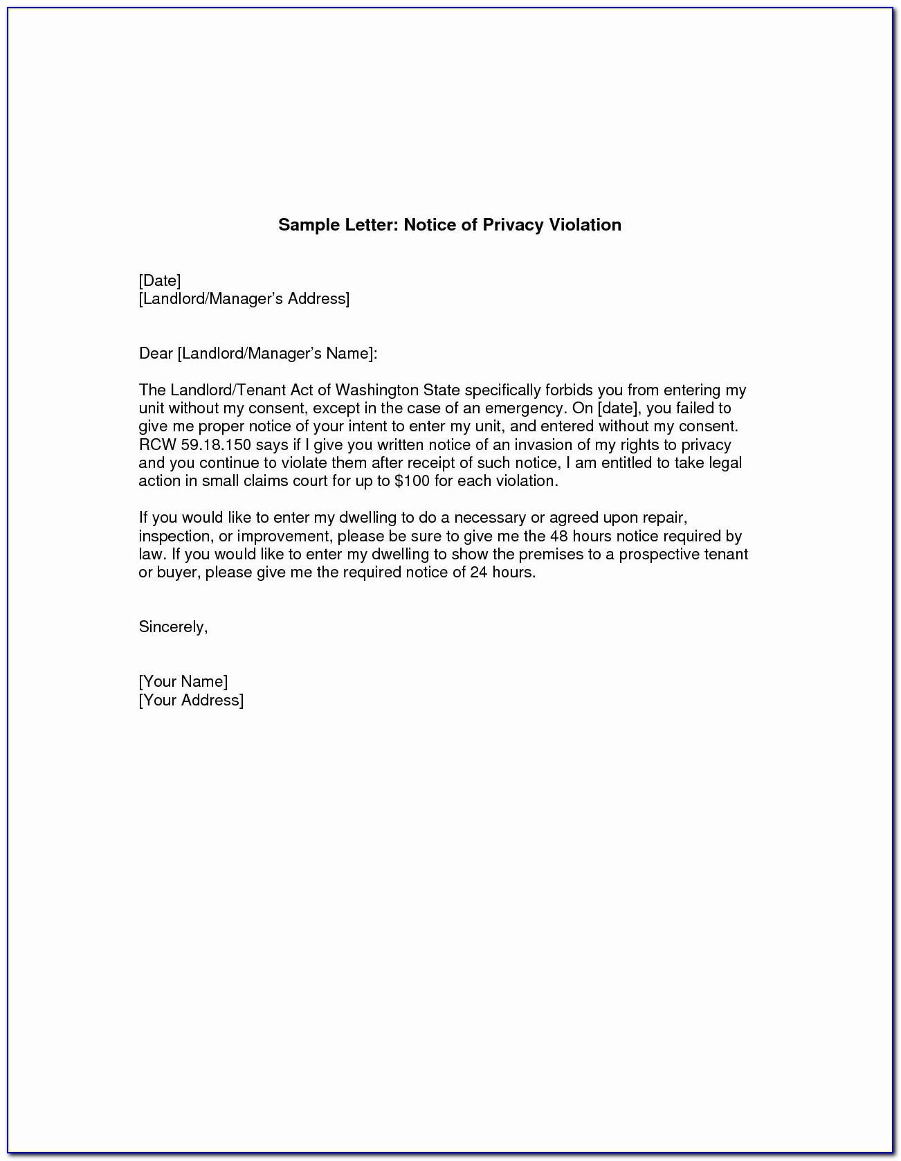 Emotional Support Animal Letter Template Housing