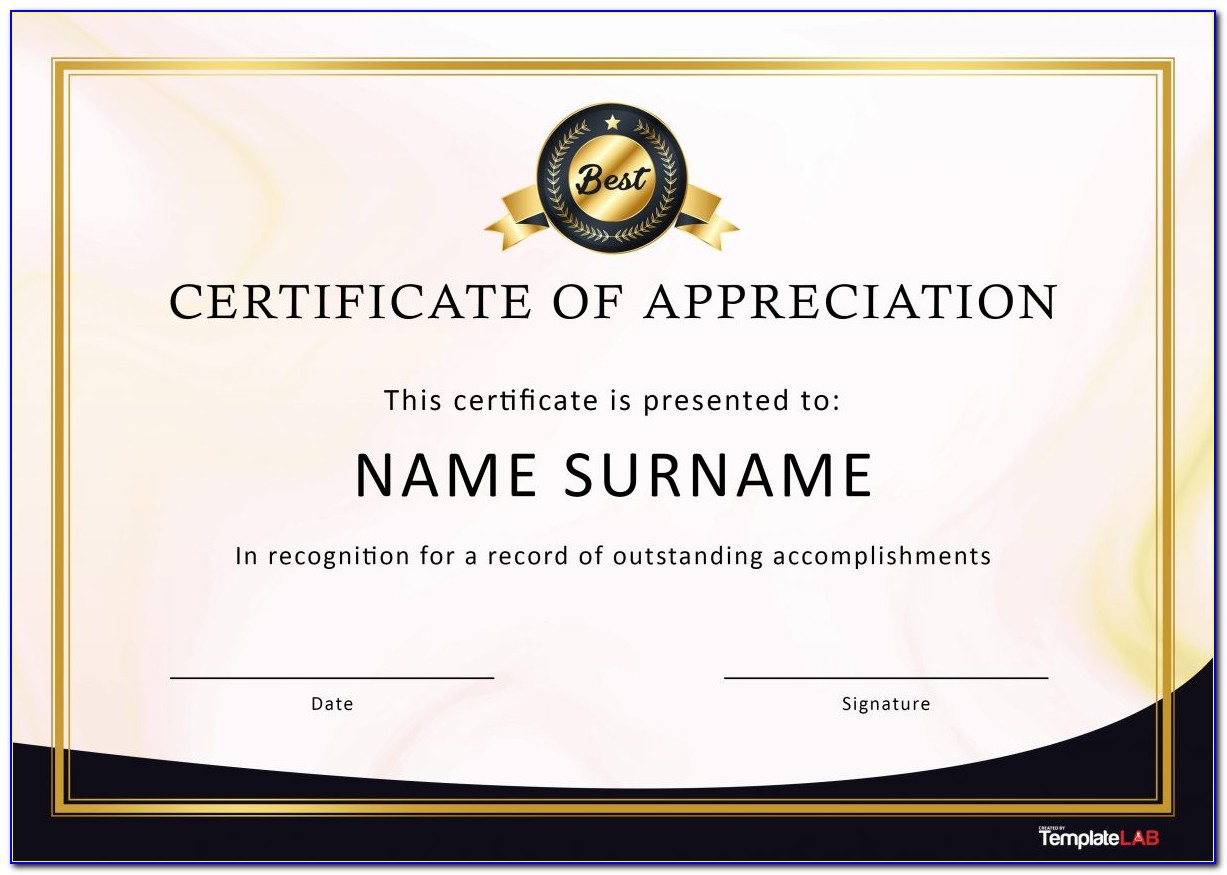 Employee Appreciation Day Certificate Template