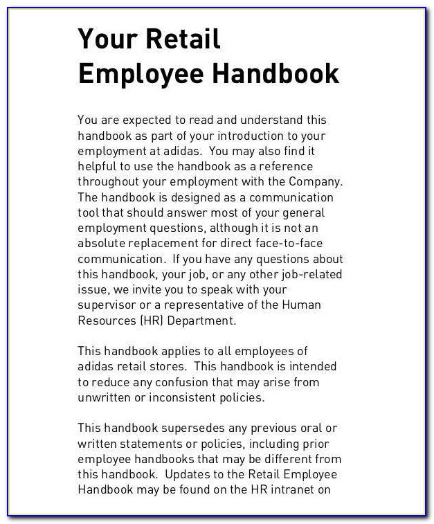 Employee Manuals For Small Business