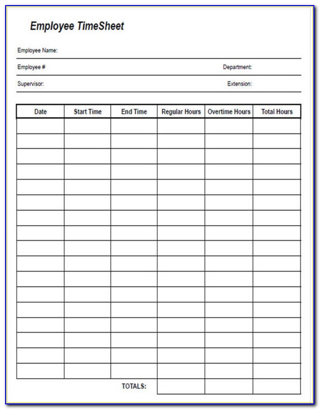 Employee Payroll Record Form