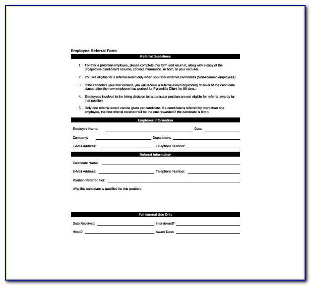 Employee Referral Program Policy Template