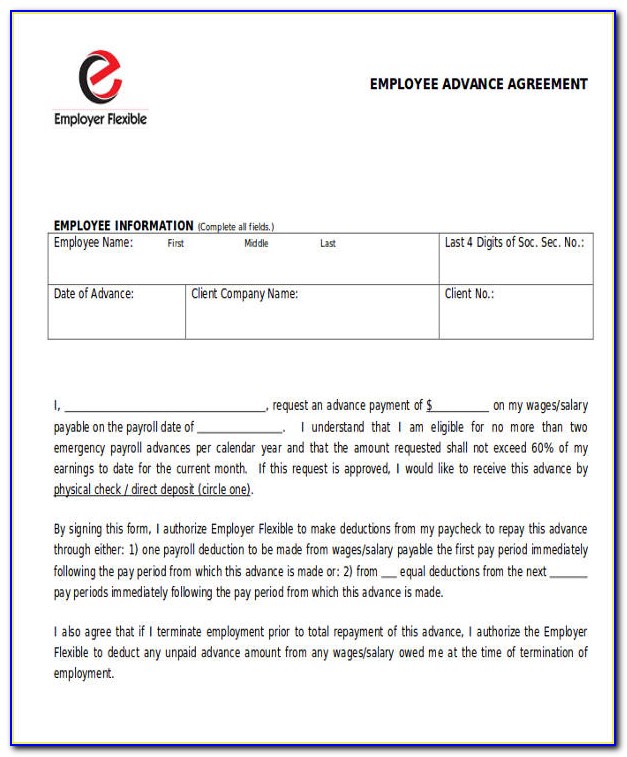 Employee Salary Agreement Form