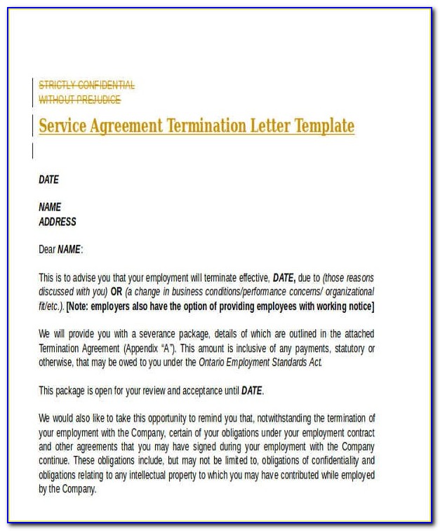 Employee Termination Form Template Free
